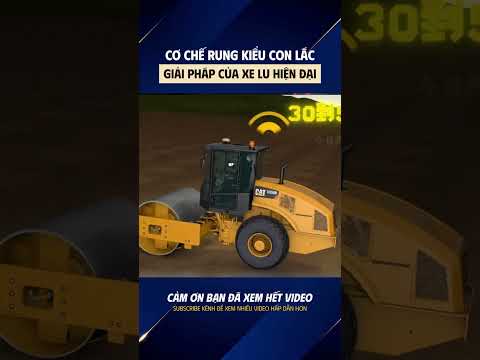 Cơ chế rung kiểu con lắc, giải pháp thông minh của xe lu hiện đại #congnghe #xelu