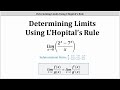 Understanding Limits and L'Hôpital's Rule