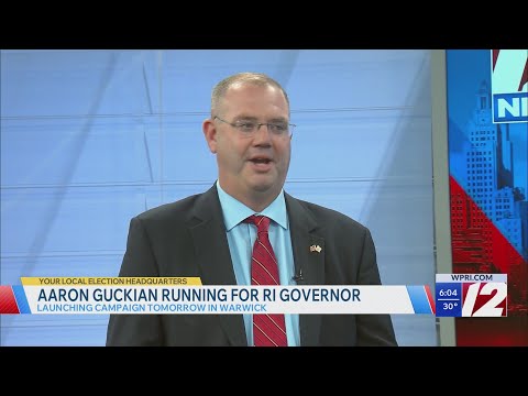 YouTube video thumbnail: Aaron Guckian to Launch 2026 Run for RI Governor Monday