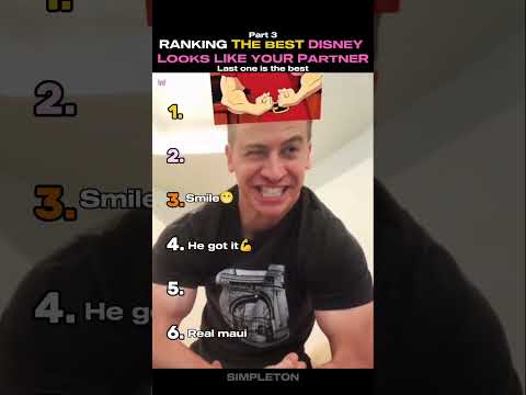 Ranking Teh Best Disney Looks like Your Partner Part 3 #shorts