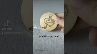 Testing out a client's 50MM wax stamp head | Wax seal #shorts