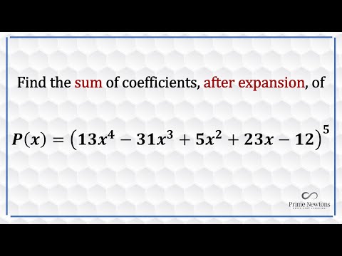 Find the sum of coefficients