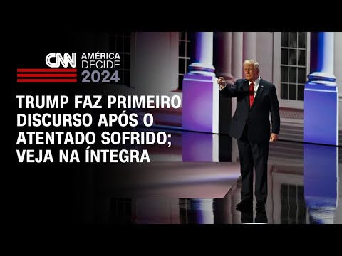 ​Trump faz primeiro discurso após o atentado sofrido | AMÉRICA DECIDE