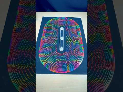 "The perfect multicolored spirograph shape!" #spirographshr #spirograph #satisfying #art #usa #asmr