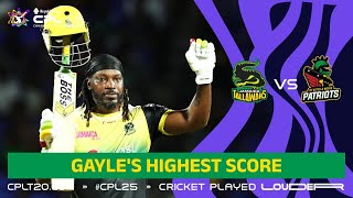 Chris Gayle Smashes HIGHEST-EVER CPL Score!