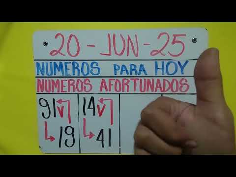NUMERO PARA HOY VIERNES 20 DE JUNIO 2025 | NUMEROS ROMPE BANCAS Y ACABAR CON TUS DEUDAS..!!
