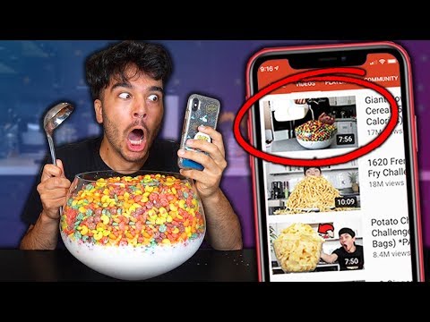 Letting Youtube Thumbnails DECIDE What i Eat for 24 Hours! (IMPOSSIBLE FOOD CHALLENGE)