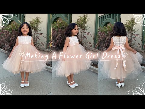 how to make a flower girl dress | diy formal kid's dress