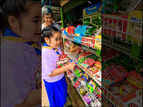 ตา หนูขอขนมหน่อยได้ไหม‼️🤣🤣 #shorts #funny #comedy #cute #ตลก #youtubeshorts | พี่เหนือ น้องนารา