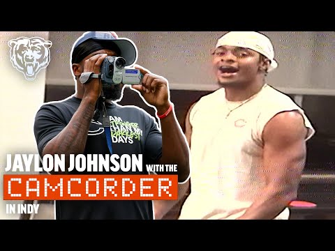 Jaylon Johnson documents the Bears road trip with a camcorder | Chicago Bears video clip