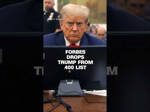 Forbes drops Trump from 400 list