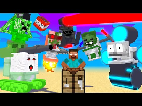 Monster School: CRAFTING SKIBIDI TOILET - Minecraft Animation
