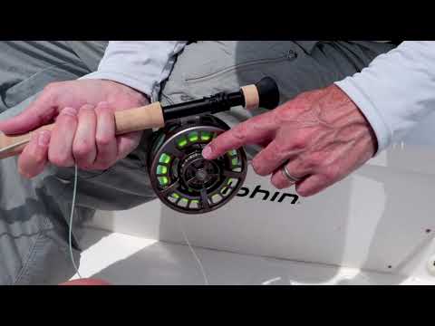 Setting the drag on a fly reel