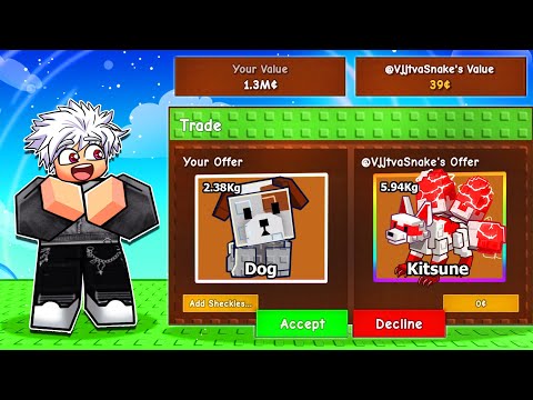 GODSNAKE TRADE TỪ PET DOG LÊN KITSUNE PRISMATIC TRONG GROW A GRADEN???
