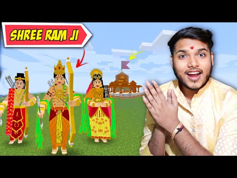 I Build RAM MANDIR In Minecraft ❤️