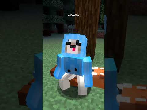 Какал волк в лесу! Смешная песня в minecraft! 🤣