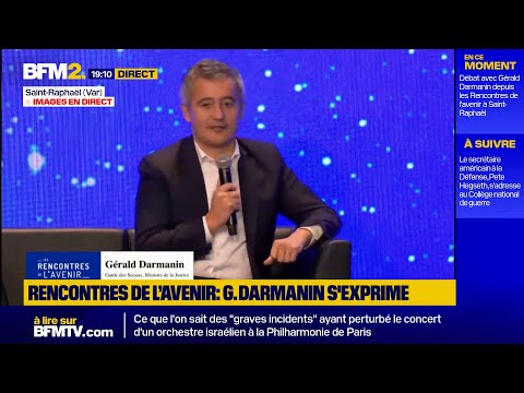🟡Suivez la prise de parole de Gérald Darmanin lors des Rencontres de l'Avenir à Saint-Raphaël