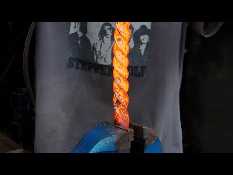 Making a Damascus Chef Knife from a pile of nails