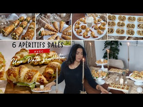 6 feuilletés faciles pour les apéritifs dinatoires, buffets, Fêtes | pâte feuilletée du commerce