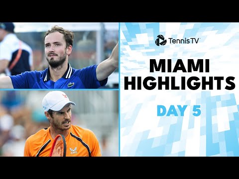 Medvedev Faces Norrie; Murray & Machac Clash | Miami 2024 Day 5 Highlights