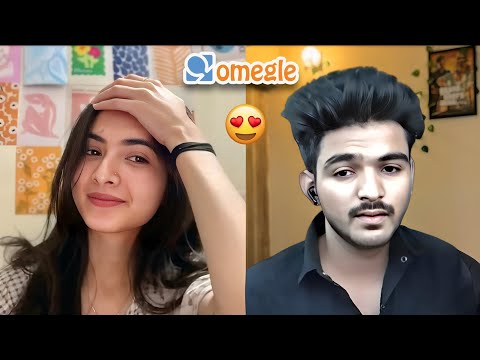 Talking with cute girl 😍 on monkey chat 🙈#live#omegle#ometv#monkey