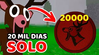 Este jugador llegó a 20.000 Días en 99 Noches en el Bosque de Roblox!