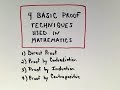 Proof Techniques and Number Definitions