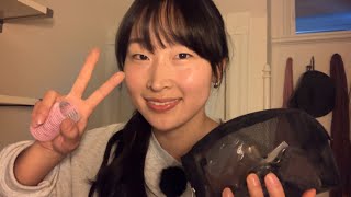 ASMR Doing My Everyday Makeup & Hair ❤︎ (GRWM, whisper)