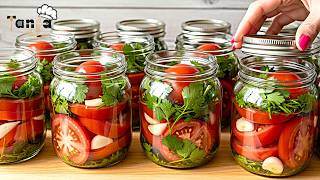 Preserve fresh tomatoes in a jar until winter, without pasteurization! They won't spoil for years!