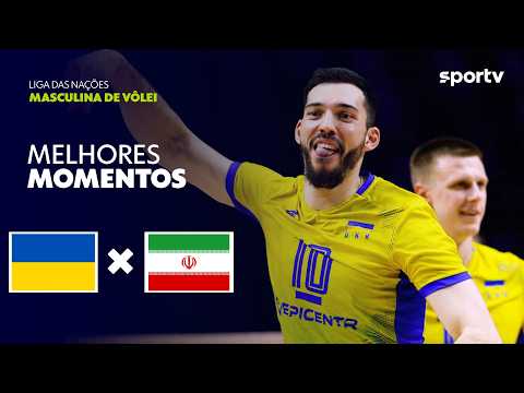 UCRÂNIA 3 X 1 IRÃ | MELHORES MOMENTOS | LIGA DAS NAÇÕES MASCULINA DE VÔLEI | sportv