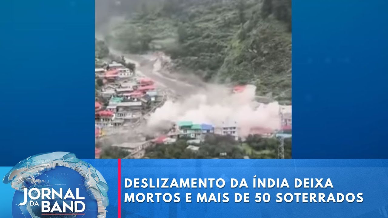 Deslizamento da Índia deixa mortos e mais de 50 soterrados