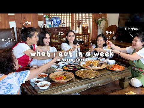 what i eat in a week at my KOREAN GRANDMA's house in BUSAN (Korean Food + Hanok Family Staycation) ✨