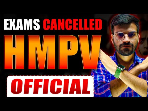 Don't STUDY Now❌ || CBSE OFFICIAL😨 UPDATE on HMPV Virus || Class 10 Boards Exam Cancelled