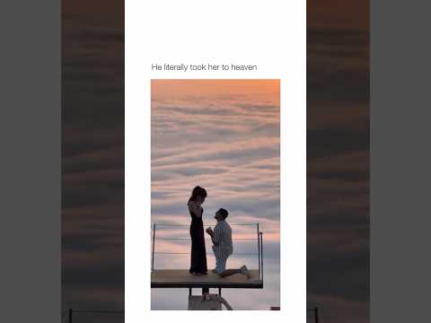 Imagine getting proposed in between the clouds! 😭🥰 #proposalideas #weddingproposal