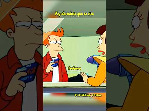 Fry descubrió que es rico #shorts #futurama
