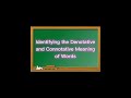 Denotative and Connotative Meanings