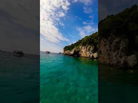 Paleokastritsa Corfu 2025 🇬🇷#travel #nature #beach #summer #vacation #waves #vibes #shorts #holiday
