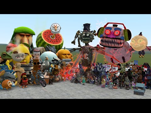 ALL FNAF 1-11 SECRET OF THE MIMIC ANIMATRONICS VS ALL ITALIAN BRAINROT MEMES In Garry's Mod!