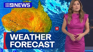 Australia Weather Update: Cold front brings showers and winds to the southeast | 9 News Australia