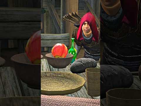 Replacing Food with Poisoned Apples instead.. #oblivion #elderscrolls #npc #tesiv