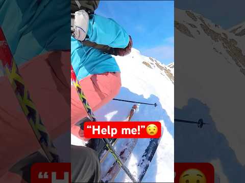 ⚠️ I tried the most dangerous slope to Switzerland! 🇨🇭#skiing #ski #snow #winter #swiss #alps #pov