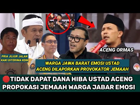 MAMPUS WARGA JAWABARAT TIDAK TERIMA USTAD ACENG KEMBALI SENGGOL KDM DENGAN KATA-KATA KOTOR?