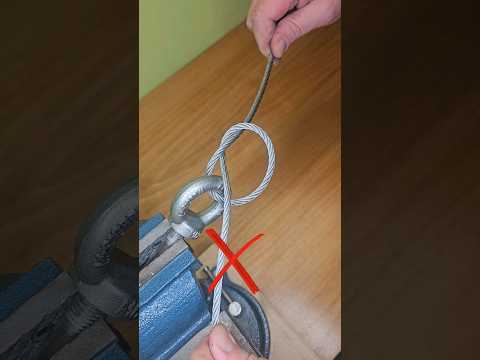 How to quickly make a loop on a steel cable yourself?