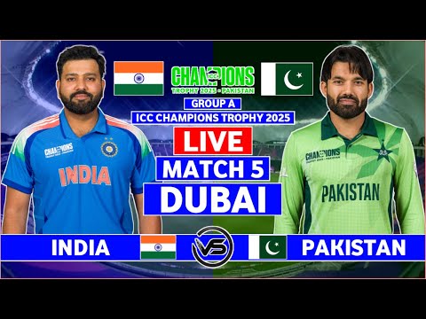 ICC Champions Trophy Live: India vs Pakistan Match 5 Live | IND vs PAK Live Scores & Commentary