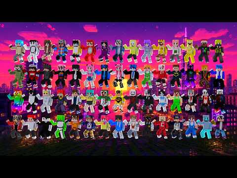 THAM GIA THỬ THÁCH TIK TOK CÙNG ĐẠI GIA ĐÌNH YOUTUBER MINECRAFT