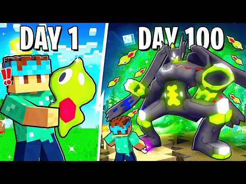 I Spent 100 DAYS In Minecraft PIXELMON! (Pokémon Mod)