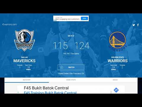 Dallas Mavericks vs Golden State Warriors Scoreboard - LIVE video clip