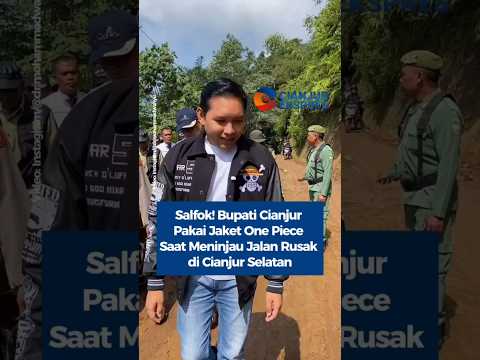 Bupati Cianjur Pakai Jaket One Piece Saat Meninjau Jalan Rusak #bupaticianjur #onepiece #shorts