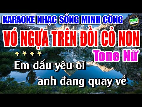 Vó Ngựa Trên Đồi Cỏ Non Karaoke Nhạc Sống Cha Cha Cha Cực Kỳ Hay Và Dễ Hát | Nhạc Sống Minh Công