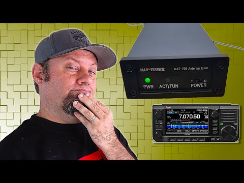 Icom IC-705 with the mAT-705 Portable Tuner | IC-705 Accessories